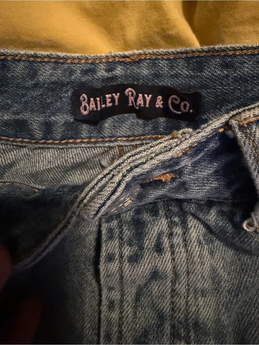 **NWT** Bailey Ray & Co- High-Waist Distressed Denim Shorts - Light Blue